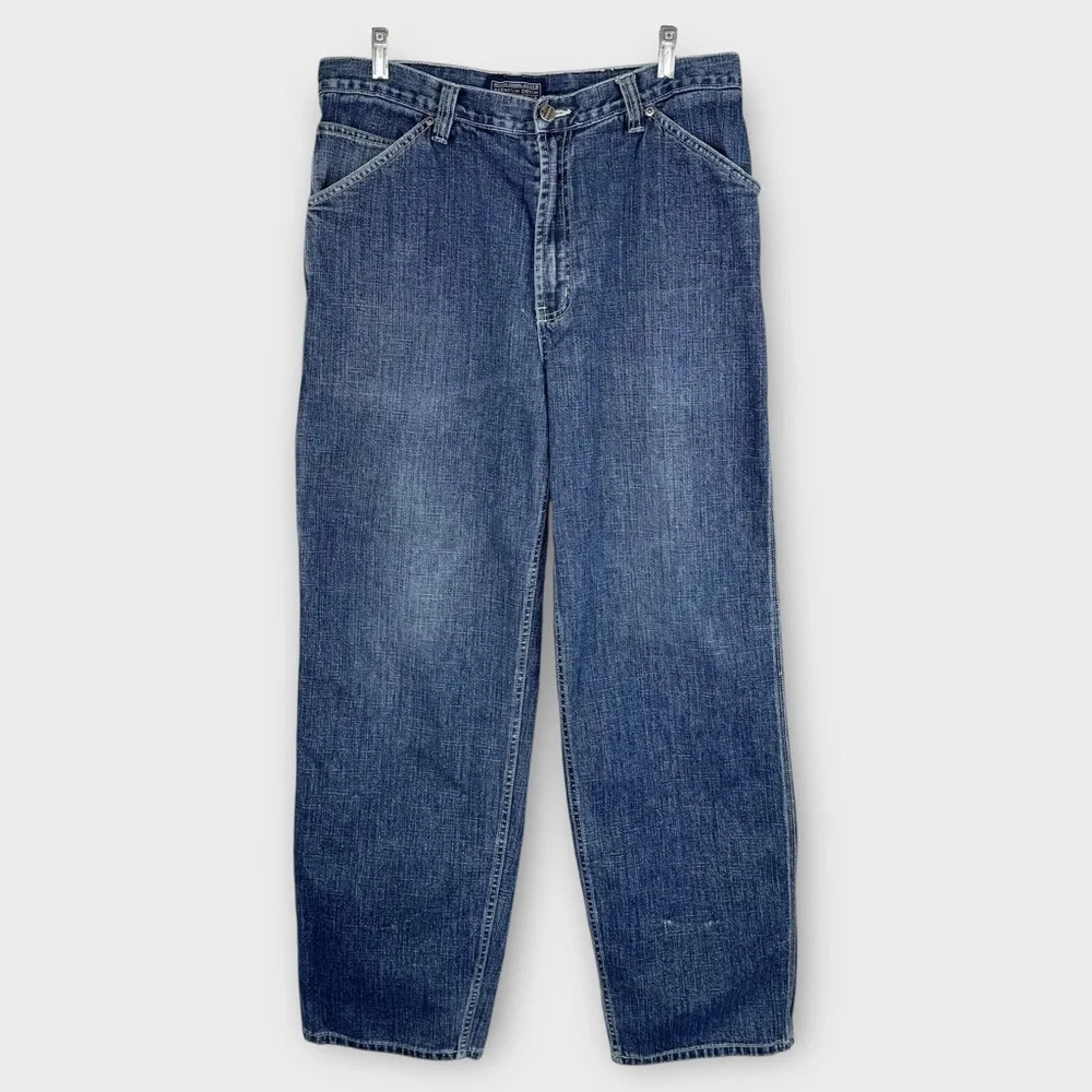 vintage 90s Sonoma men’s carpenter jeans 34 waist baggy utility cargo slouchy